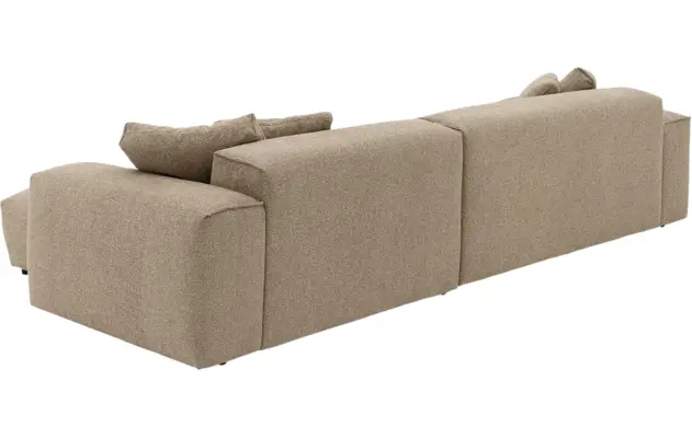 Goossens loungebank lago bruin stof - 8252192-{merk}-lago-bank-stof-bruin-05